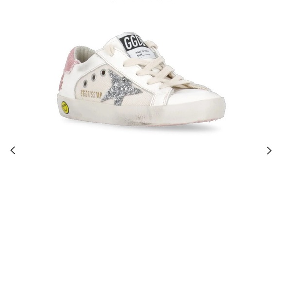 Golden Goose Kids Cream and Silver Sneakers - Picture 1 of 16
